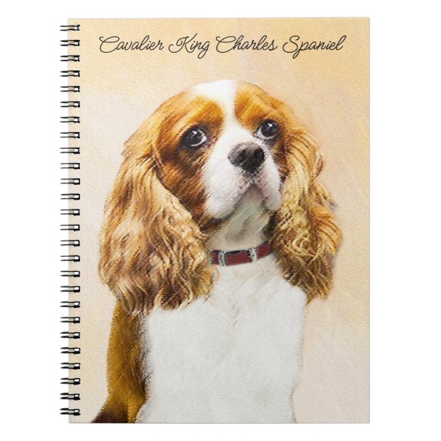 Cavalier King Charles Spaniel Original Painting No Notebook (Front)
