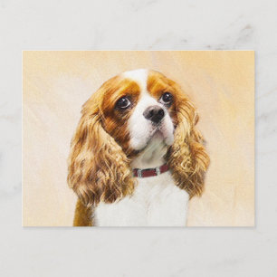 Cavalier King Charles Spaniel Original Painting Postcard