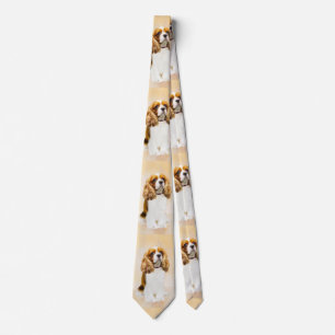 Cavalier King Charles Spaniel Original Painting Tie