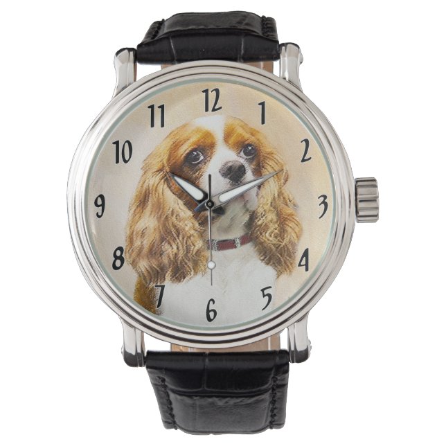 Cavalier King Charles Spaniel Original Painting Watch (Front)
