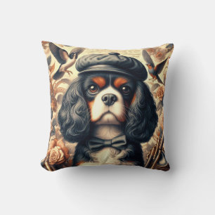 Cavalier King Charles Spaniel Painting Cushion