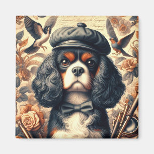 Cavalier King Charles Spaniel Painting Magnet