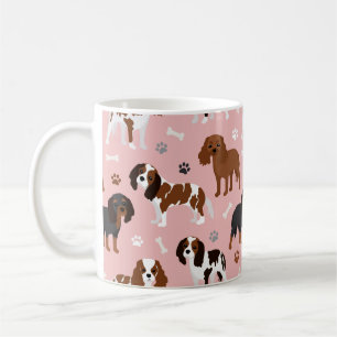 Cavalier King Charles Spaniel Paws and Bones Coffe Coffee Mug
