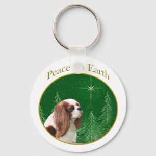Cavalier King Charles Spaniel Peace Key Ring