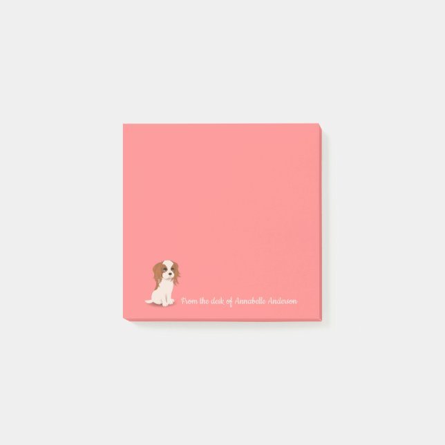 Cavalier King Charles Spaniel Personalise Post-it  Post-it Notes (Front)