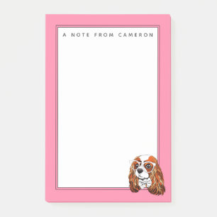 Cavalier King Charles Spaniel Portrait Add Your Post-it Notes
