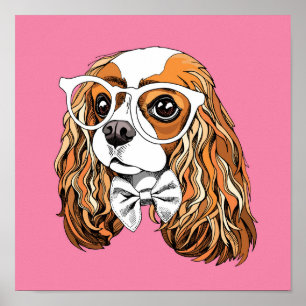 Cavalier King Charles Spaniel Portrait Poster