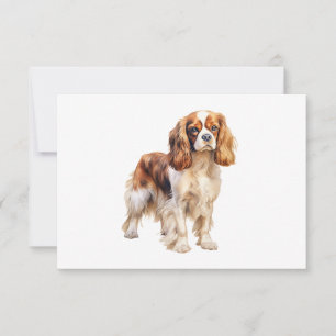 Cavalier King Charles Spaniel print Dog art print  Announcement