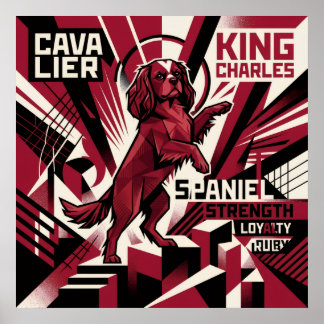Cavalier King Charles Spaniel Propaganda Poster |