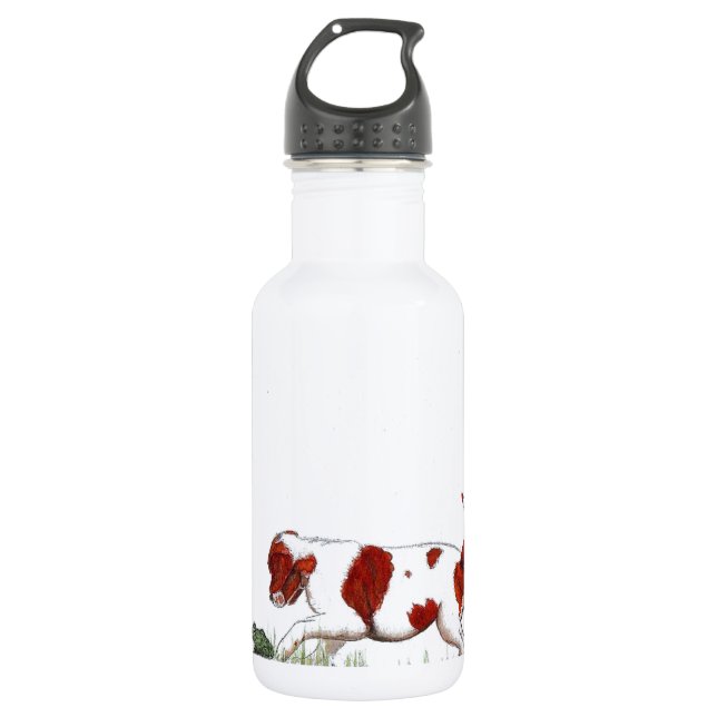Cavalier King Charles Spaniel  puppy CKC 532 Ml Water Bottle (Front)