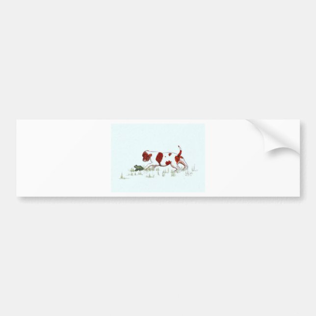 Cavalier King Charles Spaniel  puppy CKC Bumper Sticker (Front)