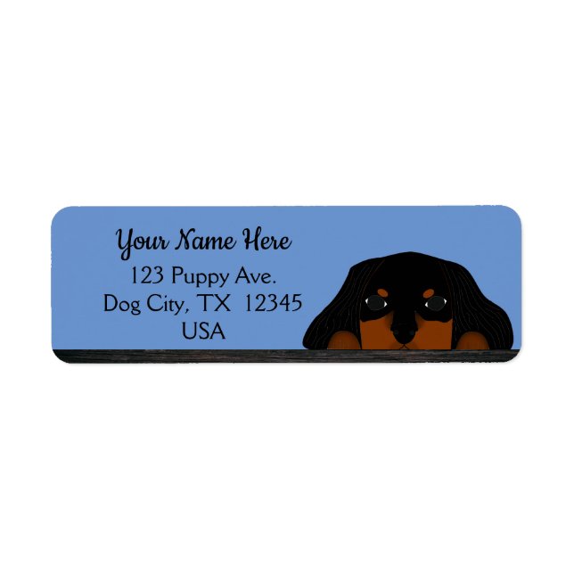 Cavalier King Charles Spaniel Puppy Return Address (Front)