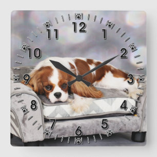 Cavalier King Charles Spaniel - Remington Square Wall Clock