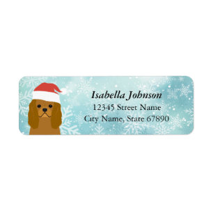 Cavalier King Charles Spaniel Return Address Label