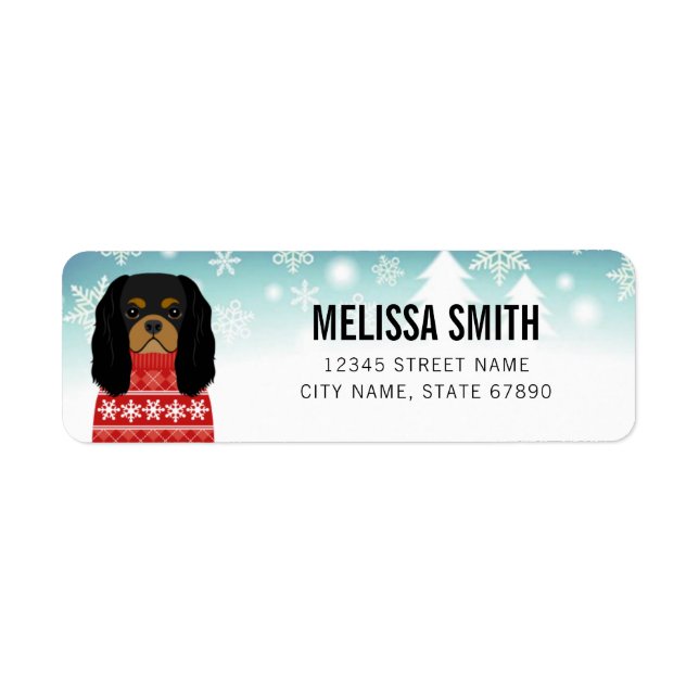 Cavalier King Charles Spaniel Return Address Label (Front)