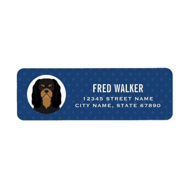 Cavalier King Charles Spaniel Return Address Label (Front)