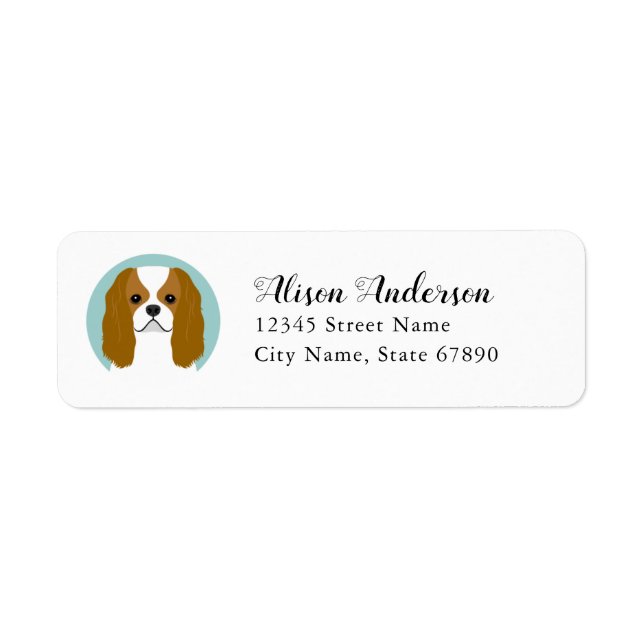 Cavalier King Charles Spaniel Return Address Label (Front)