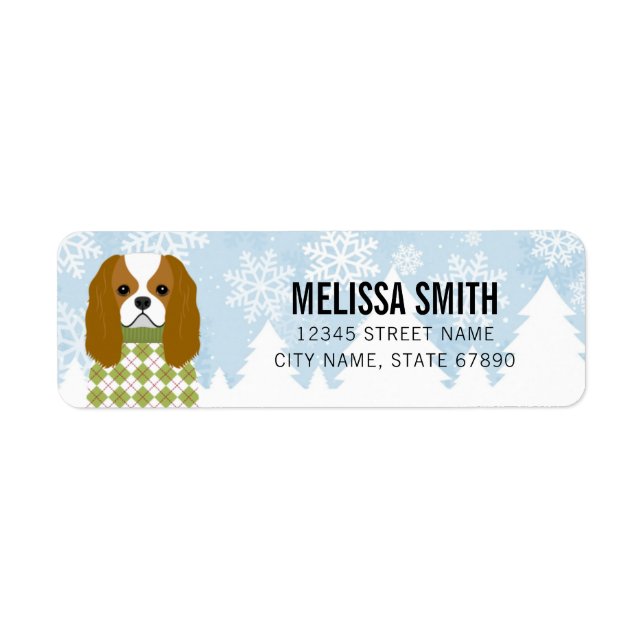 Cavalier King Charles Spaniel Return Address Label (Front)