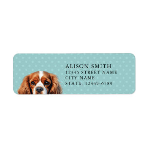 Cavalier King Charles Spaniel Return Address Label