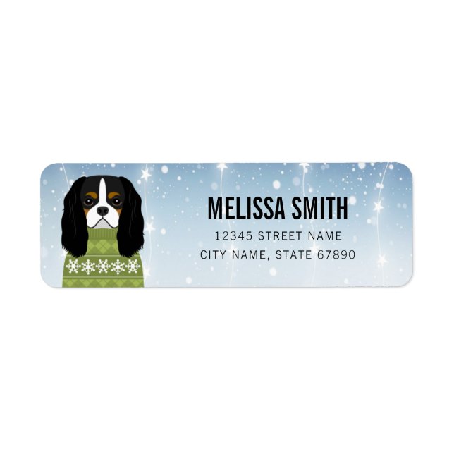 Cavalier King Charles Spaniel Return Address Label (Front)
