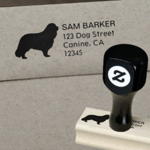 Cavalier King Charles Spaniel Return Address Rubber Stamp
