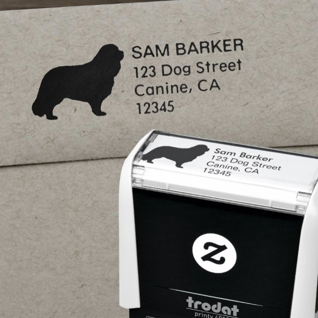 Cavalier King Charles Spaniel Return Address Self-inking Stamp (Creator Uploaded)