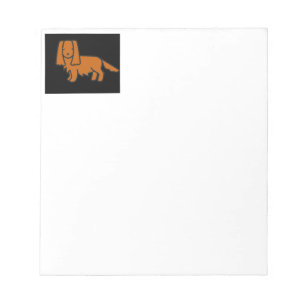 cavalier king charles spaniel ruby cartoon notepad