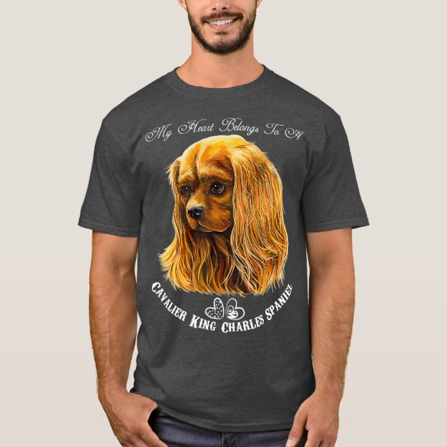 Cavalier King Charles Spaniel Ruby T-Shirt (Front)