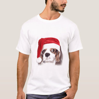 Cavalier king Charles Spaniel Santa t-shirt
