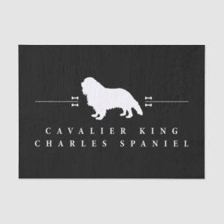 Cavalier King Charles Spaniel silhouette -2- Tissue Paper