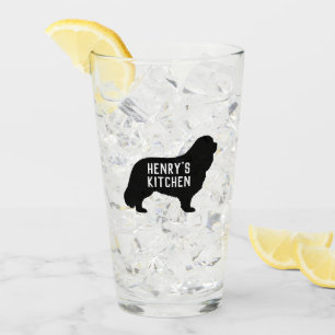 Cavalier King Charles Spaniel Silhouette Custom Glass