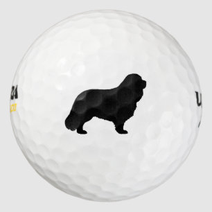 Cavalier King Charles Spaniel Silhouette Golf Balls