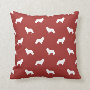 Cavalier King Charles Spaniel Silhouettes Pattern Cushion