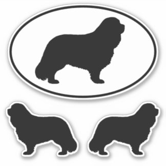 Cavalier King Charles Spaniel Silhouettes Stickers