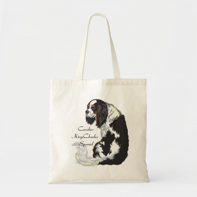 cavalier king charles spaniel tote bag (Front)