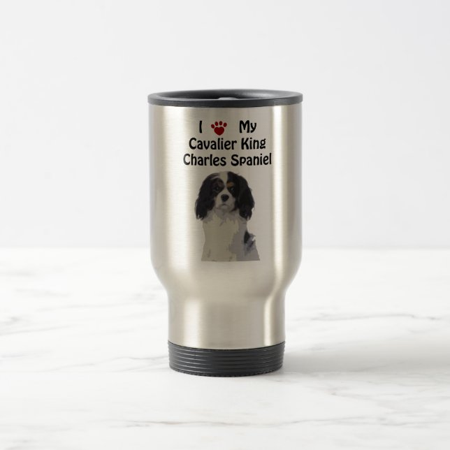 Cavalier King Charles Spaniel Travel Mug (Center)