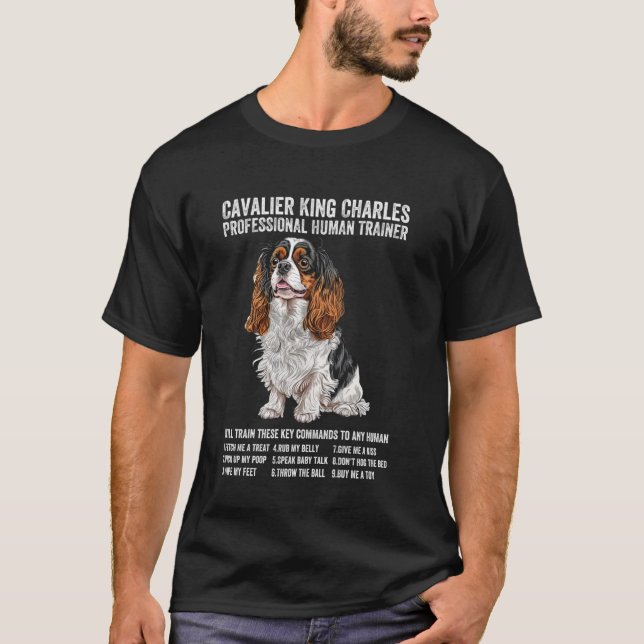 Cavalier King Charles Spaniel Tri Professional Hum T-Shirt (Front)