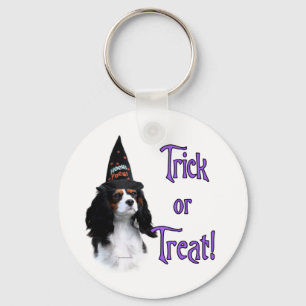 Cavalier King Charles Spaniel Trick Key Ring