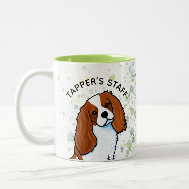 Cavalier King Charles Spaniel Two-Tone Coffee Mug (Left)