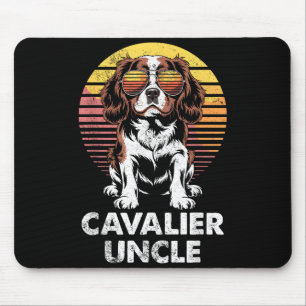 Cavalier King Charles Spaniel Uncle Vintage Dog Ow Mouse Pad