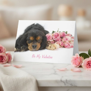 Cavalier King Charles Spaniel Valentine Dog Lover Holiday Card