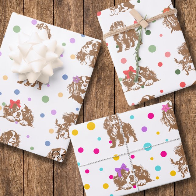 Cavalier King Charles Spaniel  Wrapping Paper Sheet (Creator Uploaded)