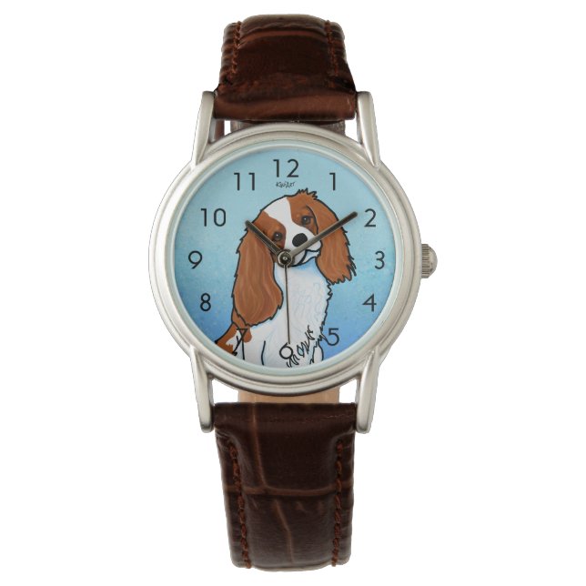 Cavalier King Charles Spaniel Wrist Watch (Front)