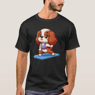 Cavalier King Charles Spaniel Yoga Dog Funny Medit T-Shirt