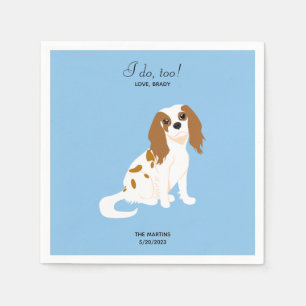 Cavalier King Charles Wedding Cocktail Napkins
