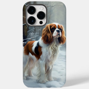 Cavalier King Let It Snow Christmas Brushed  Case-Mate iPhone 14 Pro Max Case