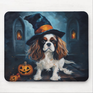 Cavalier King Pumpkins Halloween Scary Mouse Pad