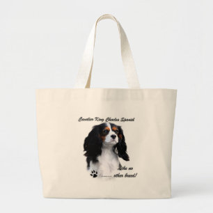 Cavalier Like No Other Breed Large Tote Bag