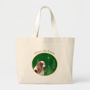 Cavalier Peace on Earth Large Tote Bag