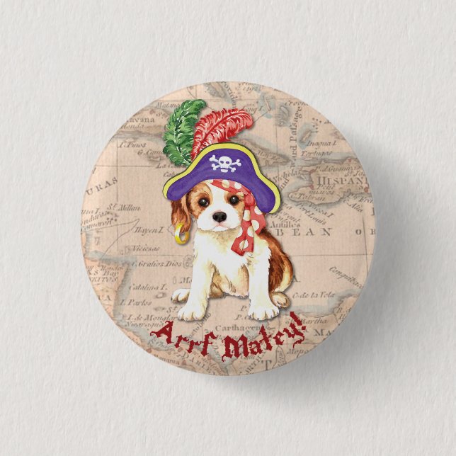 Cavalier Pirate 3 Cm Round Badge (Front)